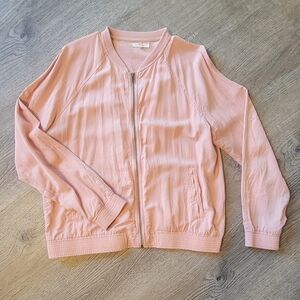 Maurices Blush Bomber Jacket
